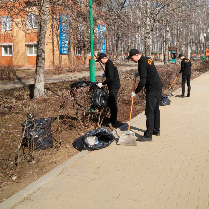 Уборка листьев в Волосово